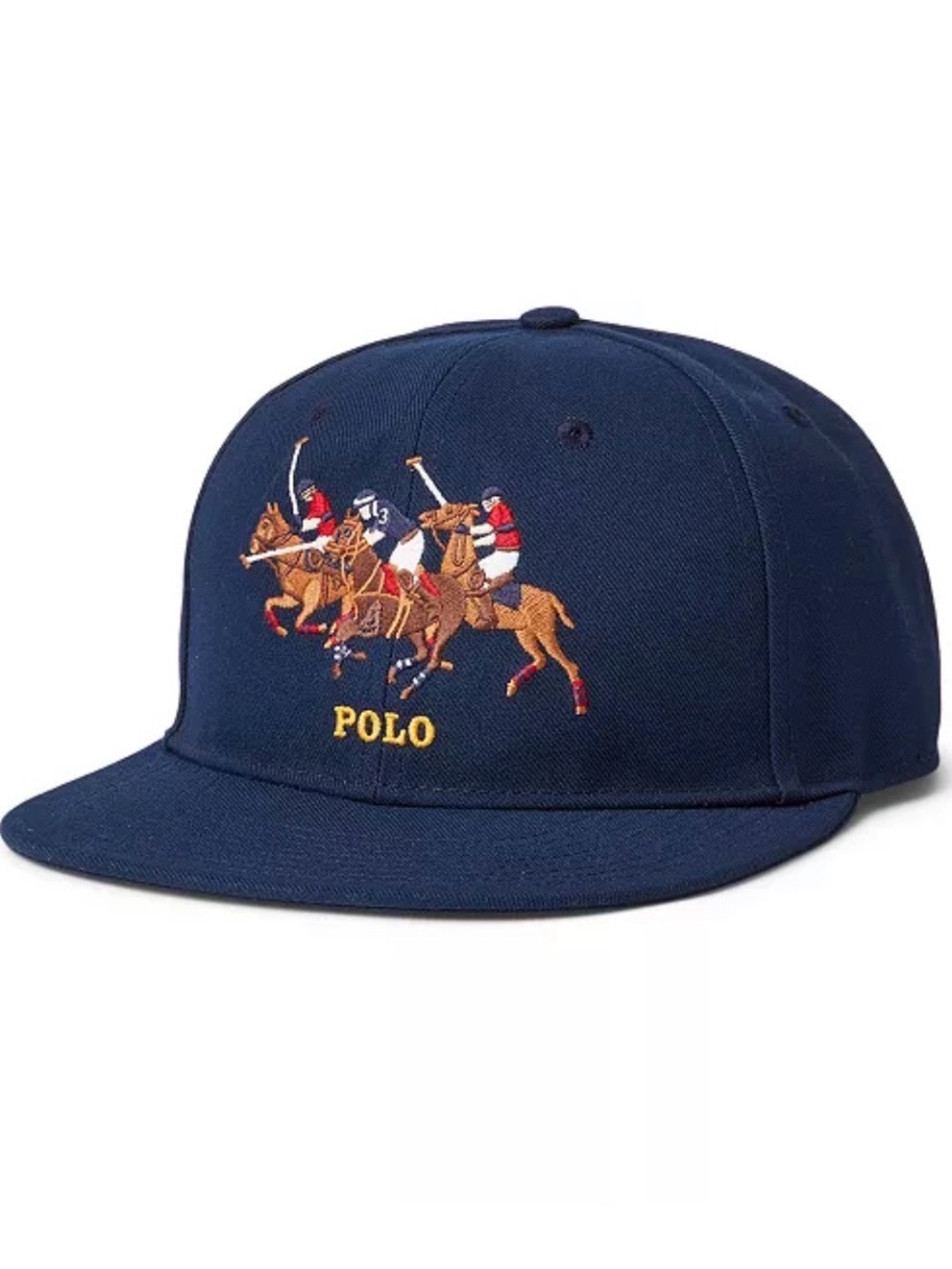 Polo Ralph Lauren Triple-Pony Twill Baseball Cap, Navy